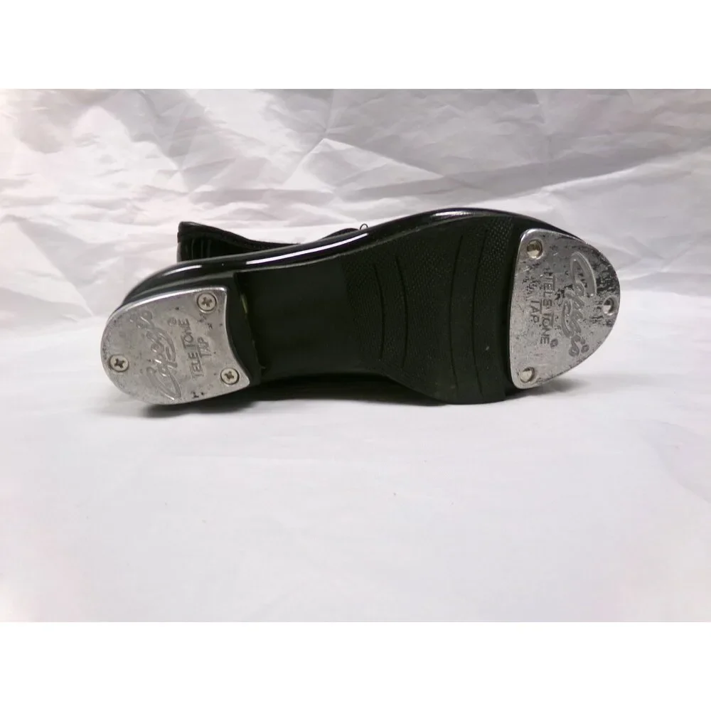 Pre-Owned Dance Tap Shoes Capezio Big Kids 11.5M Tyette Man Made Elastic Student